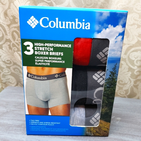 Columbia 3-pk High-performance Stretch Boxer Briefs Size XL NIB - Picture 6 of 7
